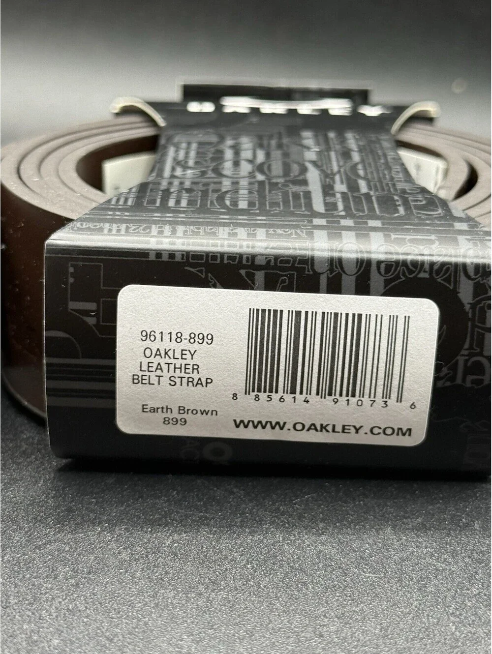Oakley Leather Belt Strap Earth Brown One Size